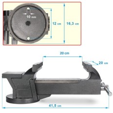 VERDA, Menghina de banc cu nicovala , 200mm