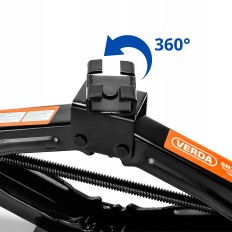 Cric trapezoidal 2T 100-410mm cu clichet si o cheie telescopica SN4549
