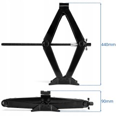 Cric trapezoidal 2T 100-410mm cu clichet si o cheie telescopica SN4549