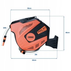 Furtun 20 metri cu tambur de gradina, 1/2''